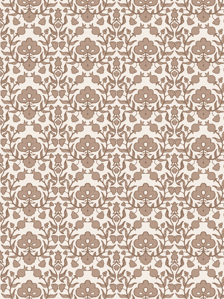 'Viola' Wallpaper by Wallshoppe - Latte