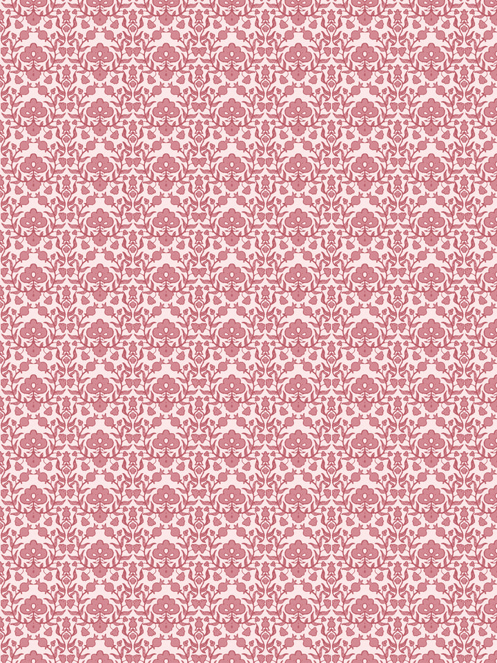 'Viola' Wallpaper by Wallshoppe - Rosy Pink