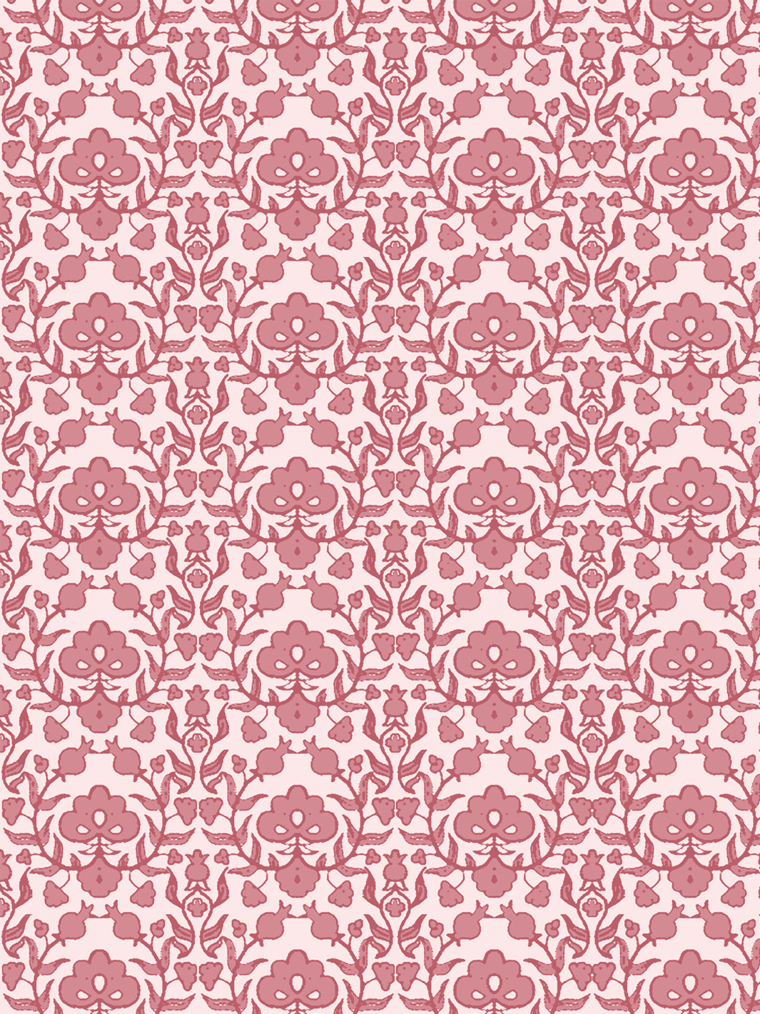 'Viola' Wallpaper by Wallshoppe - Rosy Pink
