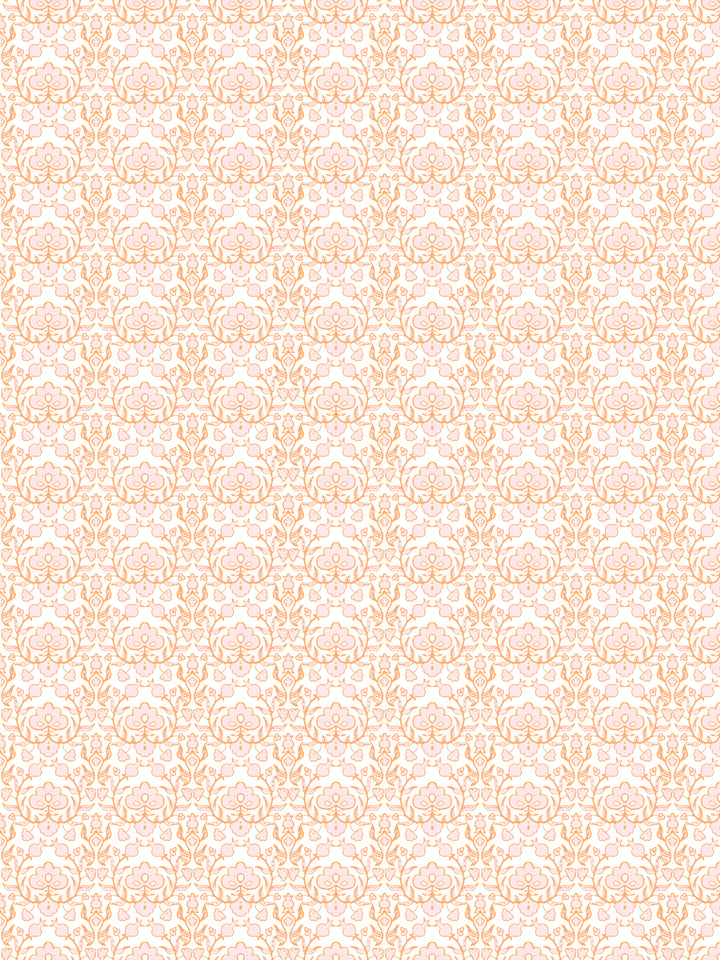 'Viola' Wallpaper by Wallshoppe - Saffron Blush