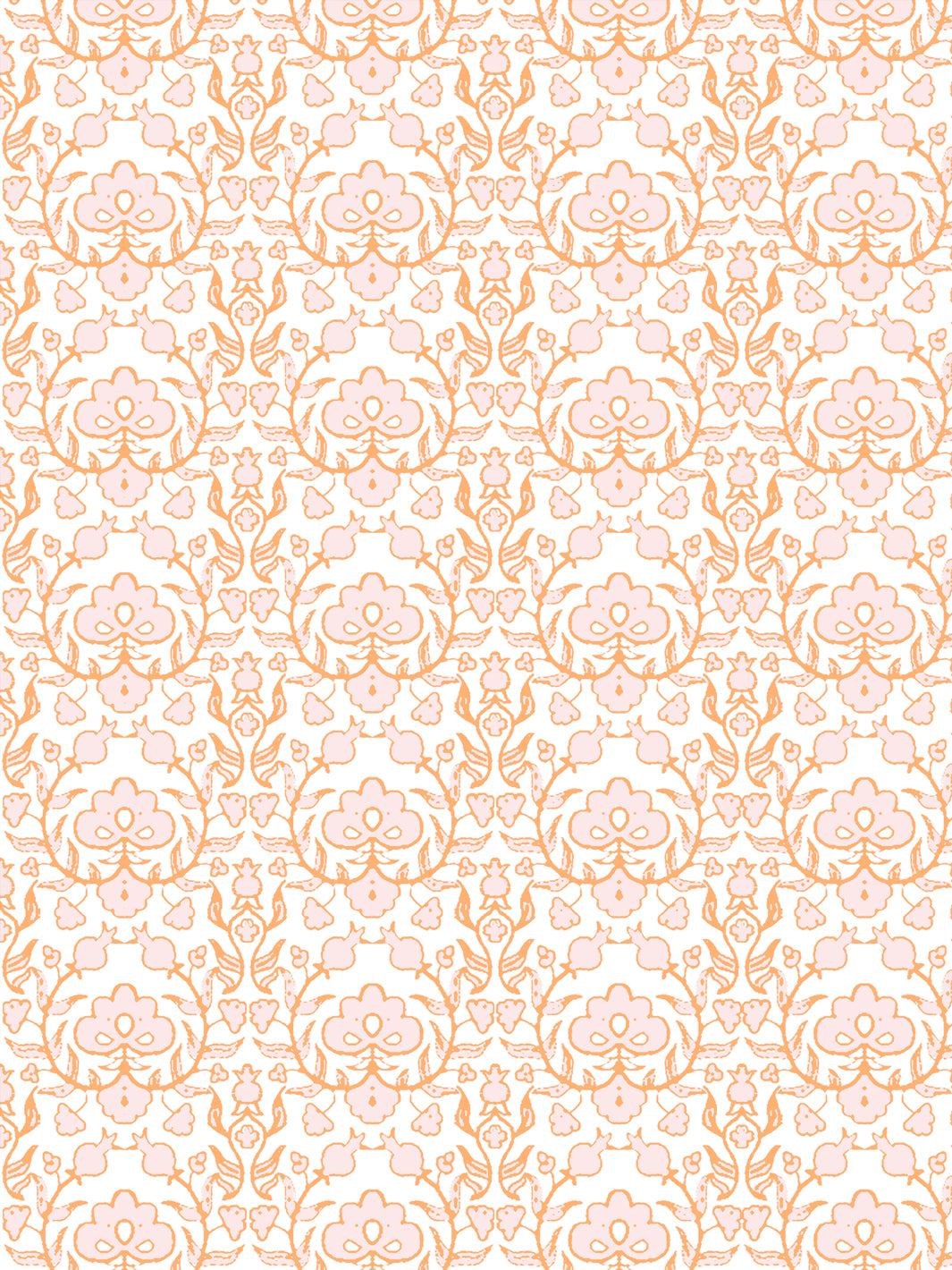 'Viola' Wallpaper by Wallshoppe - Saffron Blush