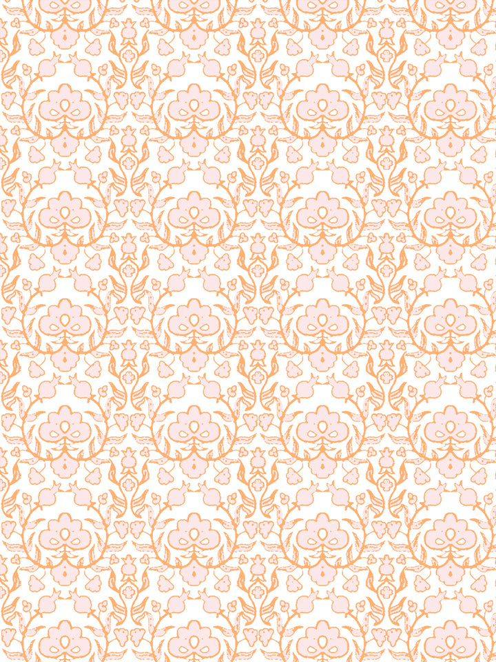 'Viola' Wallpaper by Wallshoppe - Saffron Blush