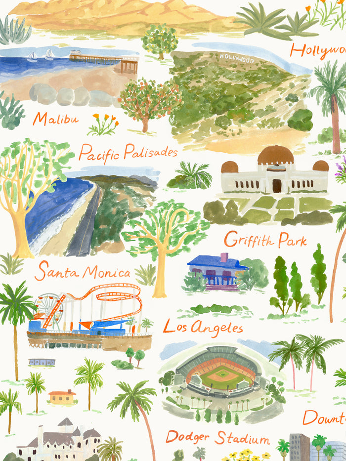 'We Love LA' Wallpaper by Wallshoppe