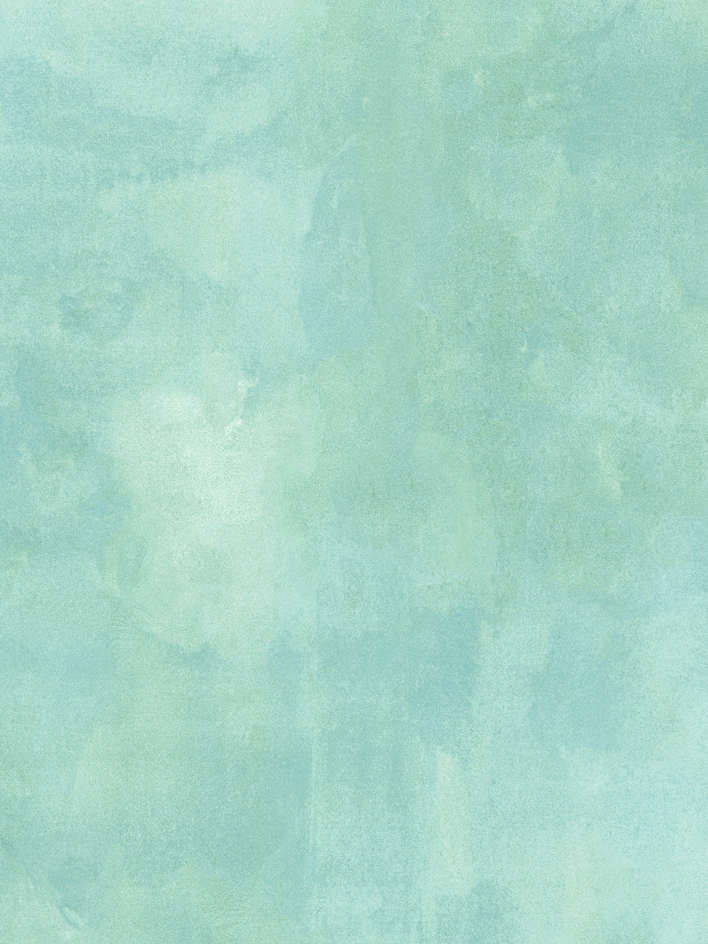 Aqua blue wall covering with soft watercolor wash texture