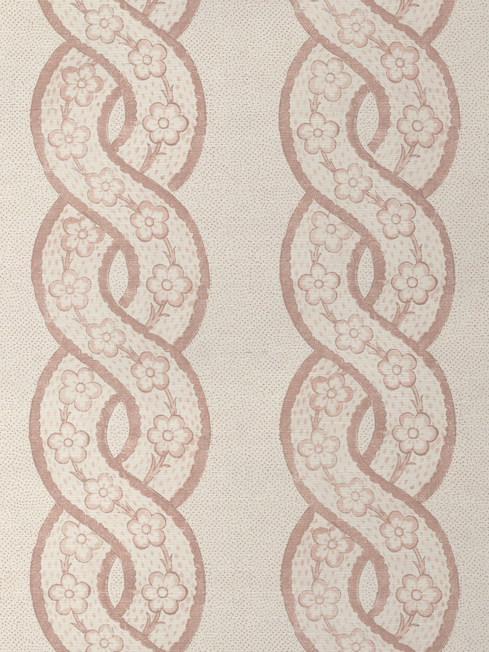 'Whitby' Grasscloth Wallpaper by Nathan Turner - Pink