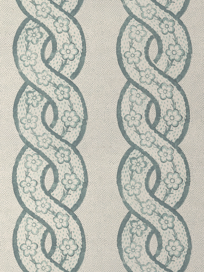 'Whitby' Grasscloth Wallpaper by Nathan Turner - Seafoam
