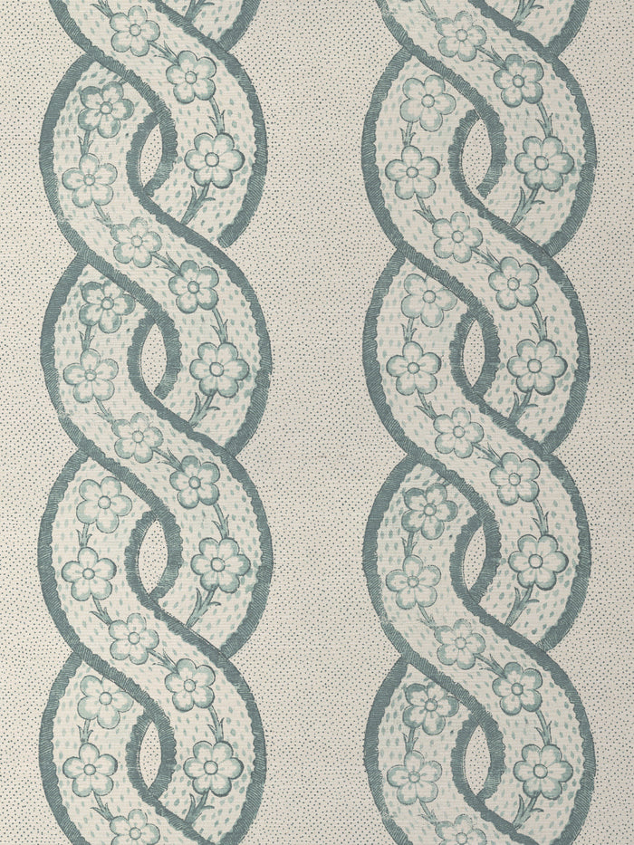 'Whitby' Grasscloth Wallpaper by Nathan Turner - Seafoam