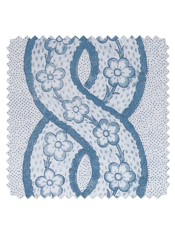 Whitby' Linen Fabric by Nathan Turner - Blue