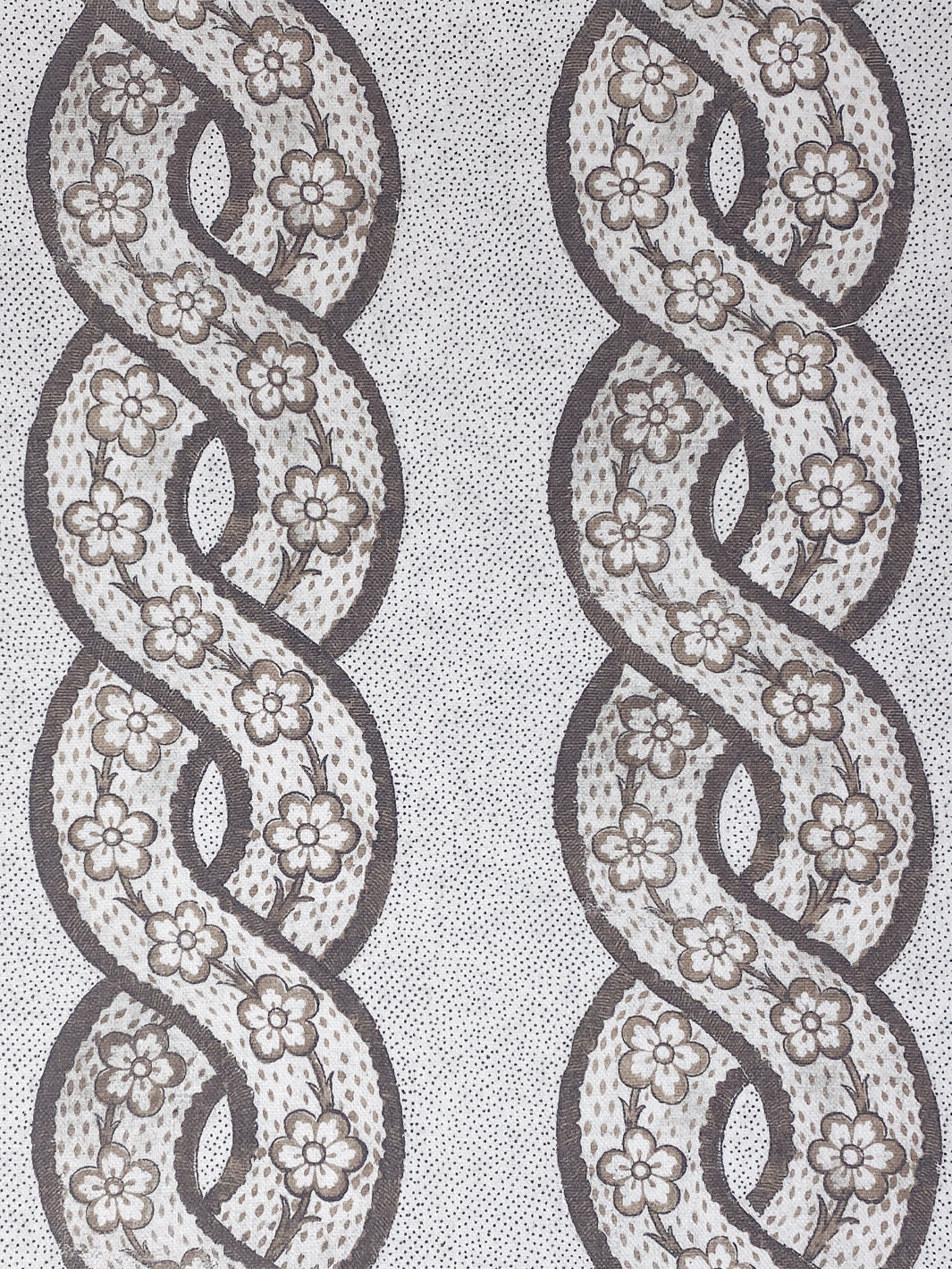 Whitby' Linen Fabric by Nathan Turner - Brown