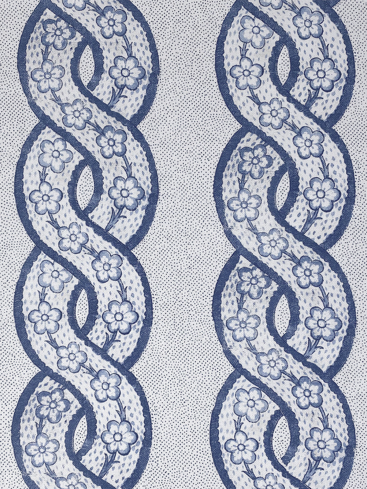 Whitby' Linen Fabric by Nathan Turner - Dark Blue