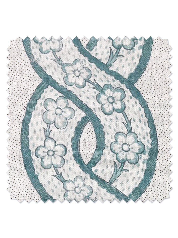 Whitby' Linen Fabric by Nathan Turner - Seafoam