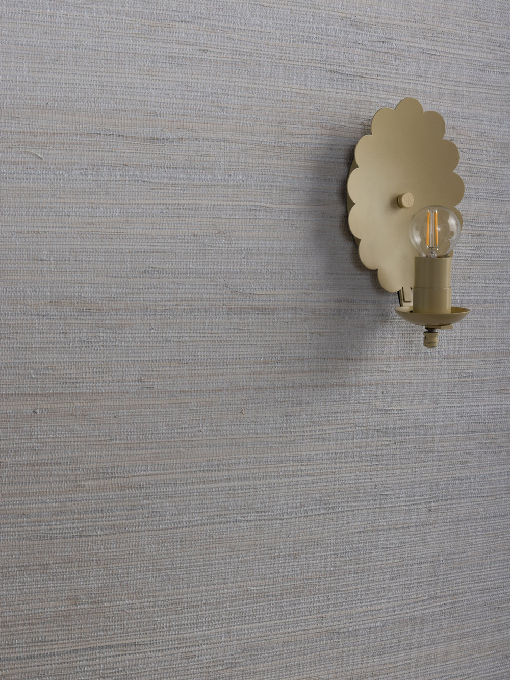 woven solid grasscloth wallpaper in oat