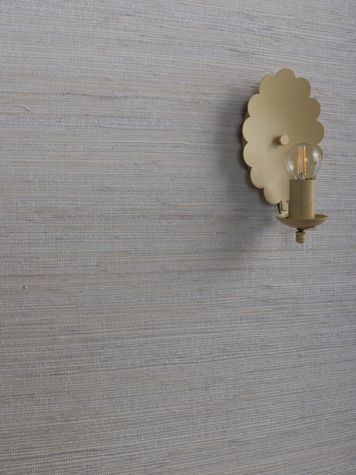 woven solid grasscloth wallpaper in oat