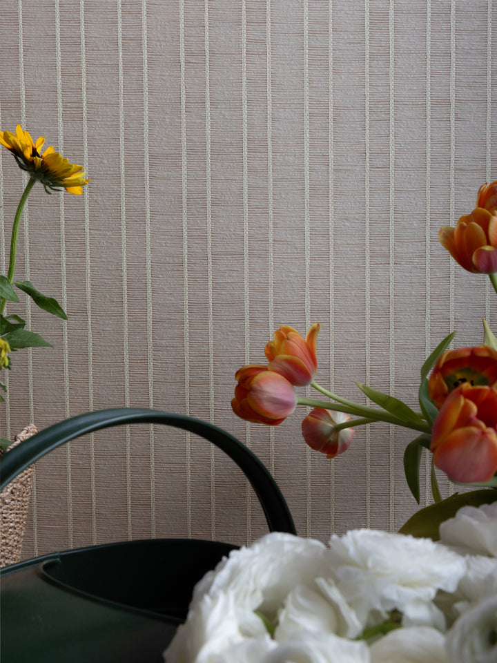 woven textures grasscloth wallpaper in straw stripe