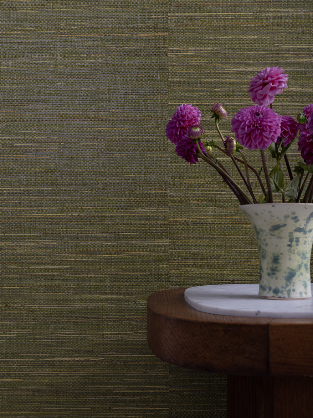 woven two tone grasscloth wallpaper in duck