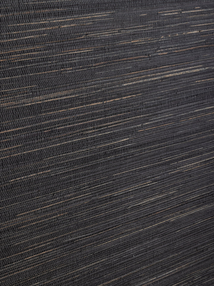 woven two tone grasscloth wallpaper in tar