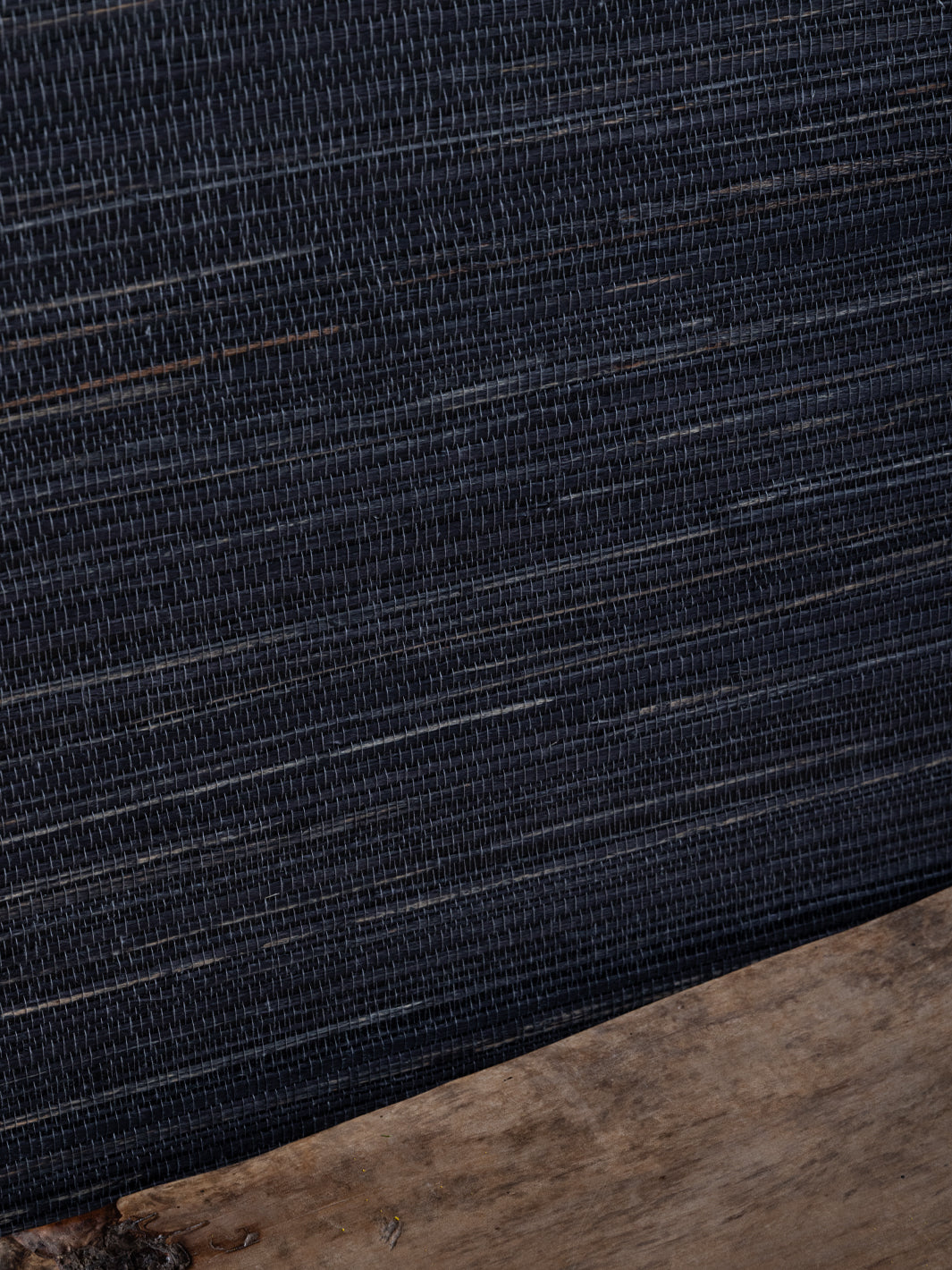 woven two tone grasscloth wallpaper in tar