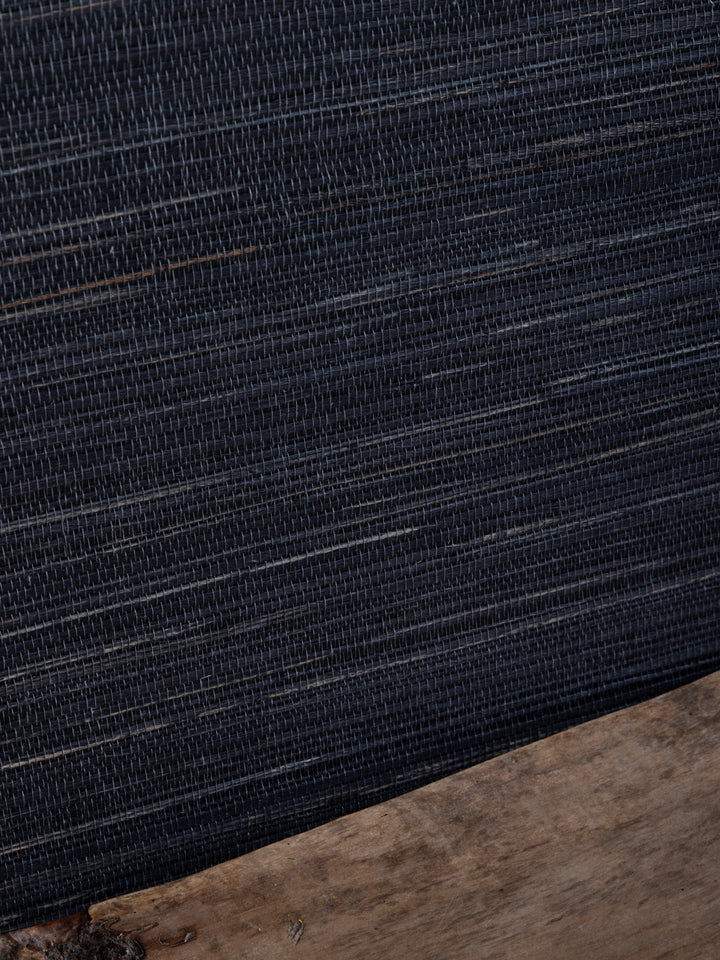 woven two tone grasscloth wallpaper in tar
