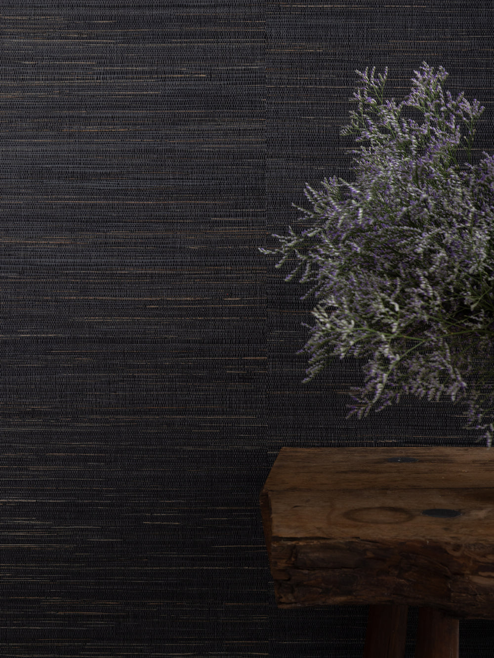 woven two tone grasscloth wallpaper in tar