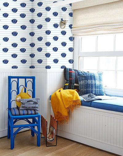 lotus stripe blue