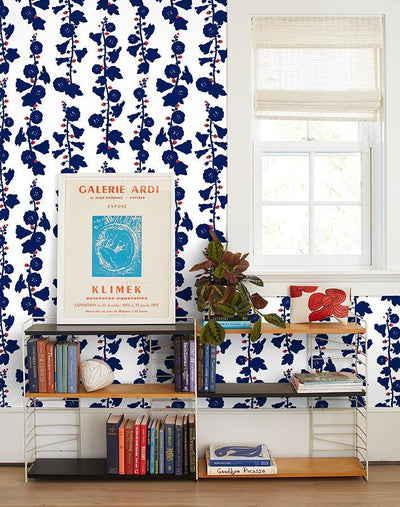 hollyhock navy red
