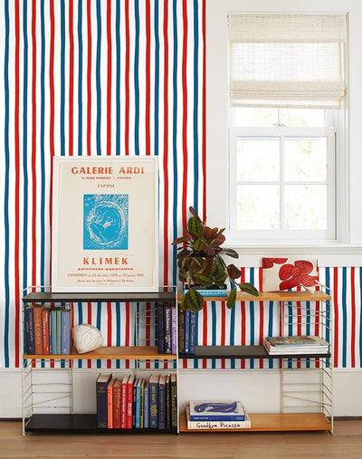 stripes red blue
