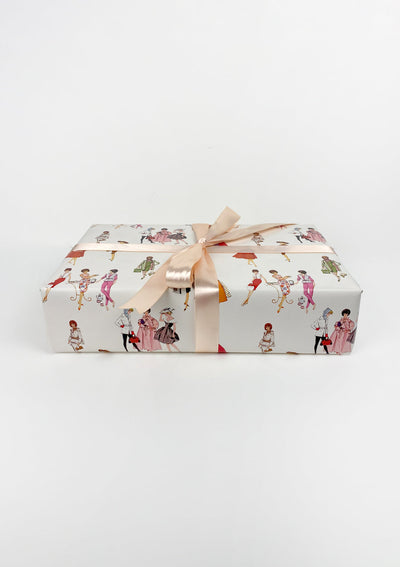 1960's Barbie™ Gift Wrap - Cream