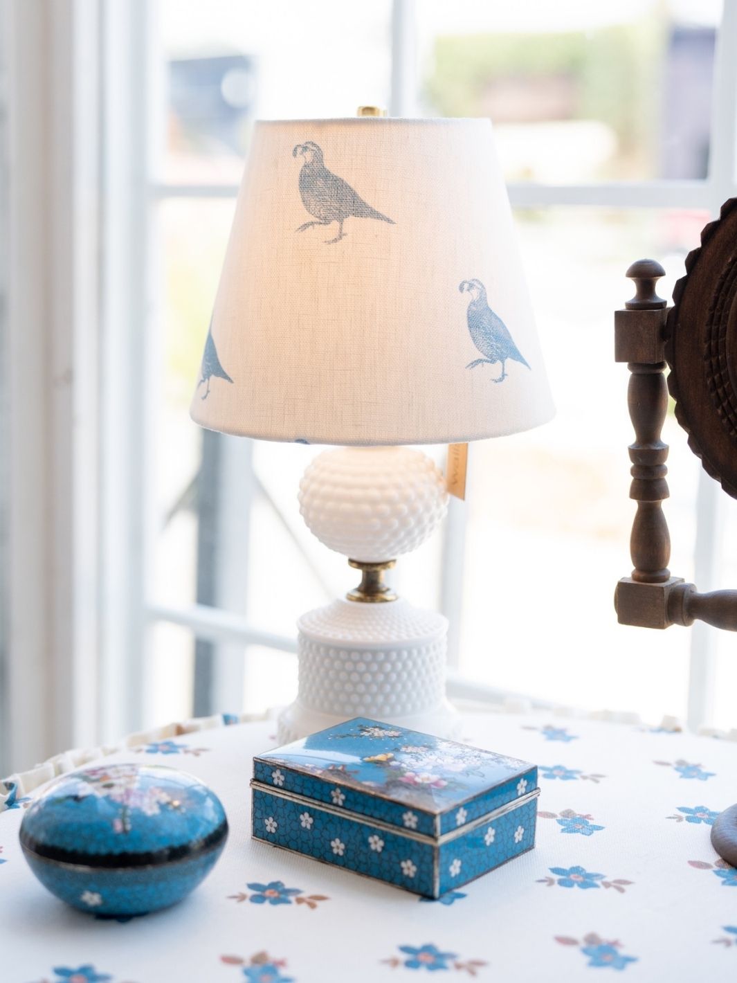 california quail tapered lamp shade 5 in dia