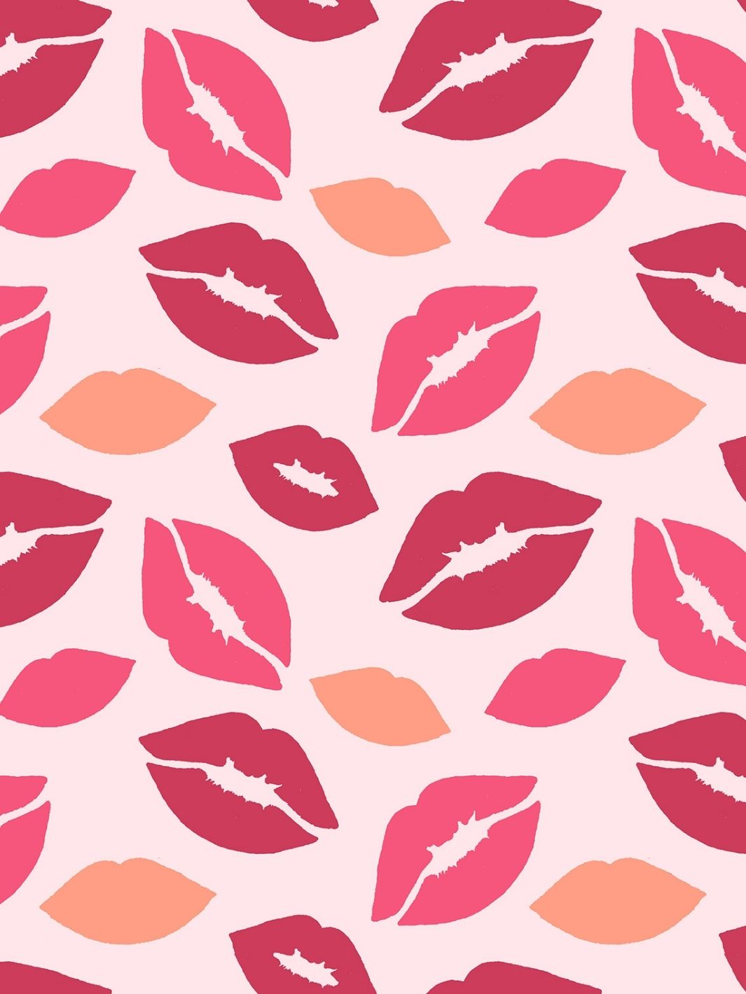 'Kiss My A' Wallpaper by Nathan Turner - Pink