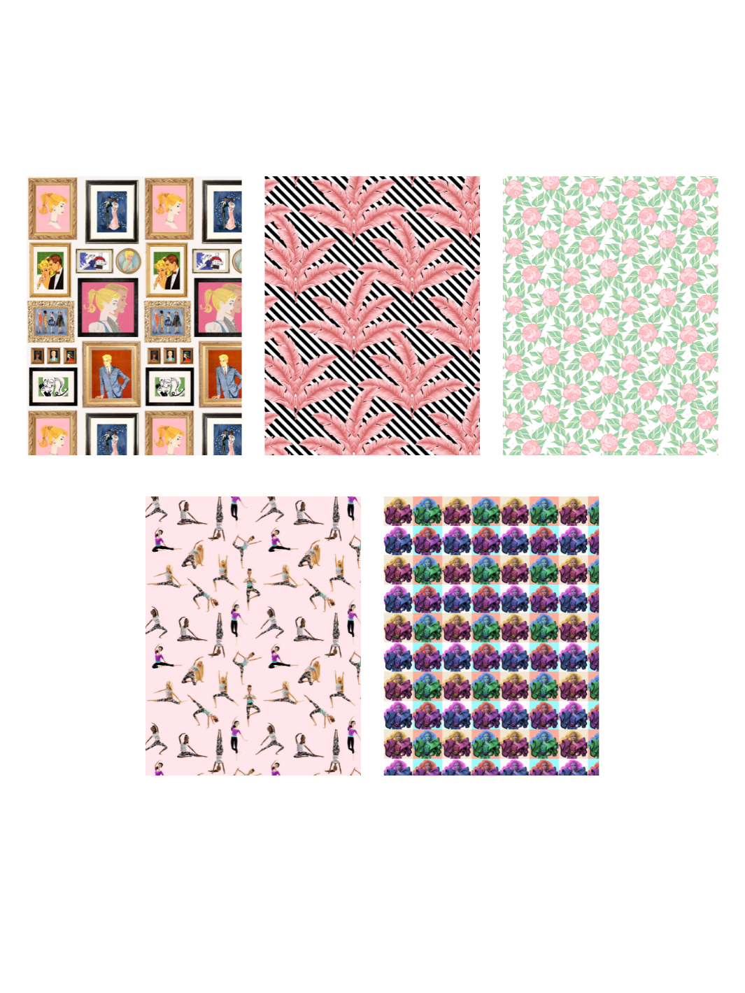 miniature barbie dreamhouse 1 6 scale wallpaper diy kit