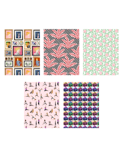 miniature barbie dreamhouse 1 6 scale wallpaper diy kit