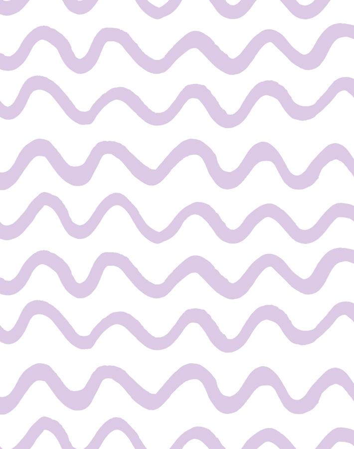 'Aegean Waves' Wallpaper by Tea Collection - Lavender