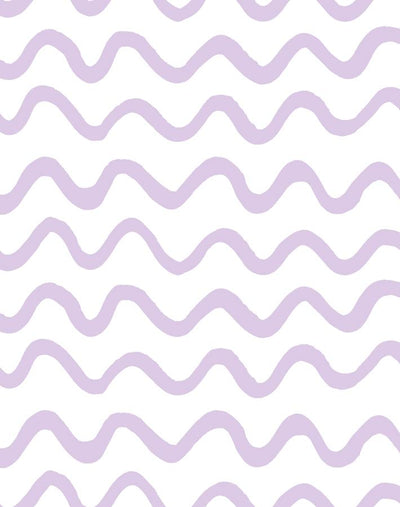 'Aegean Waves' Wallpaper by Tea Collection - Lavender