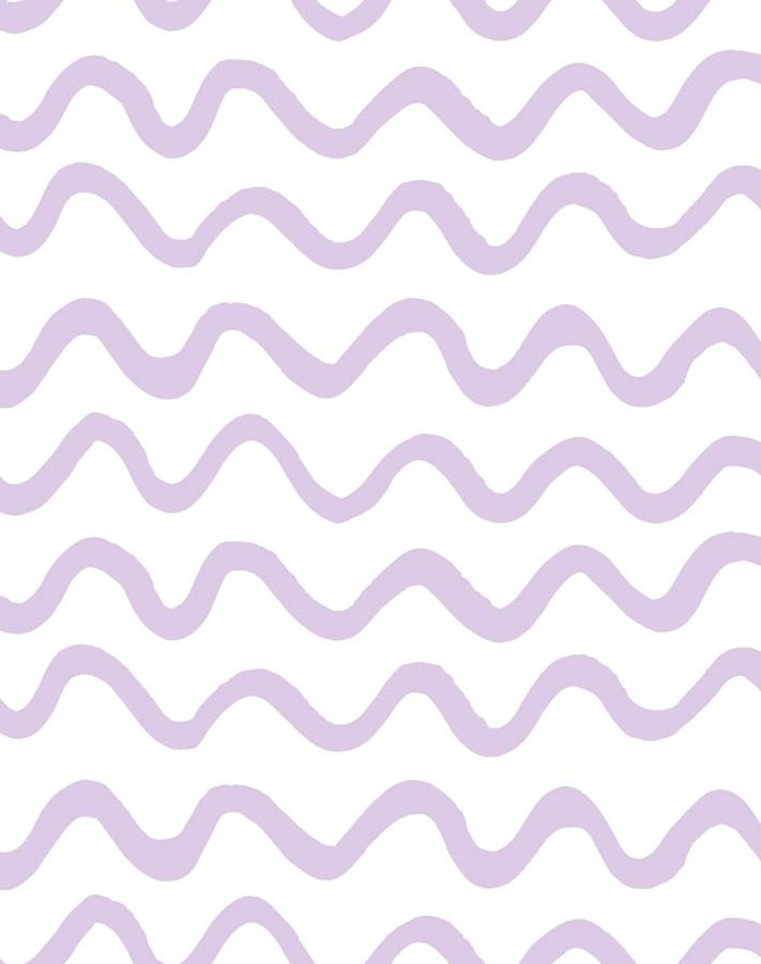 'Aegean Waves' Wallpaper by Tea Collection - Lavender