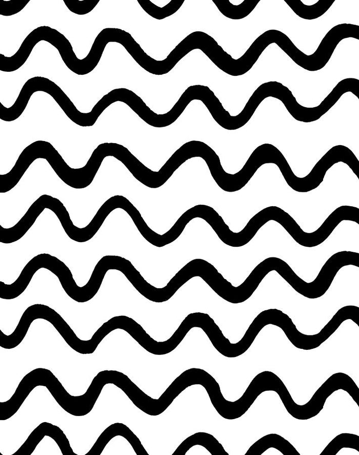 'Aegean Waves' Wallpaper by Tea Collection - Onyx