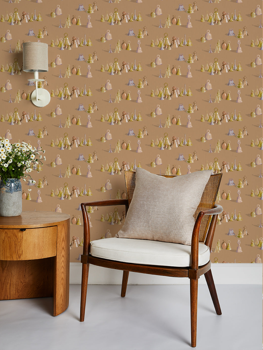 'All The Bells' Wallpaper by Sarah Jessica Parker - Pecan