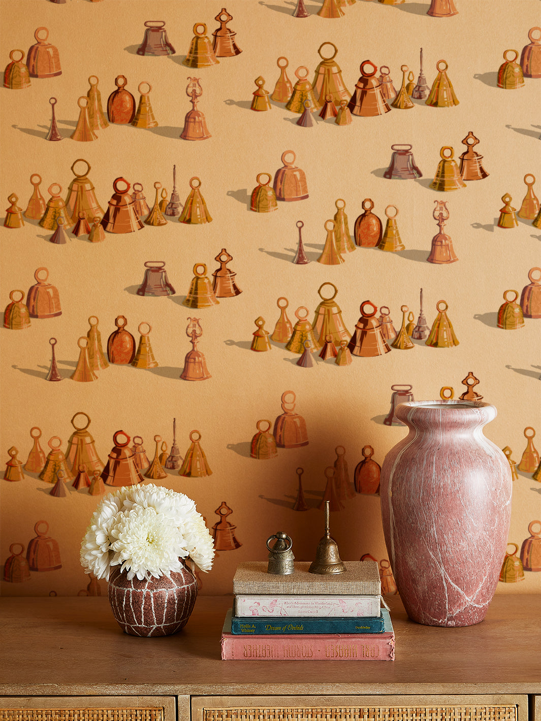all the bells kraft wallpaper by sarah jessica parker natural