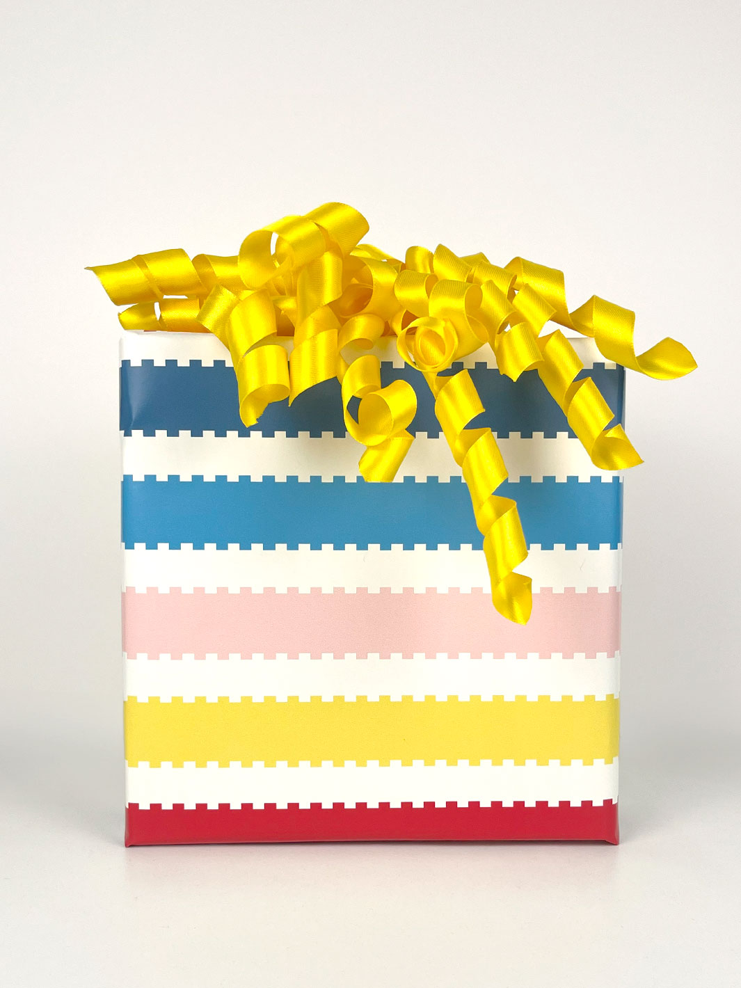 Allan Stripe Barbie™ Gift Wrap - Red Blue Pink