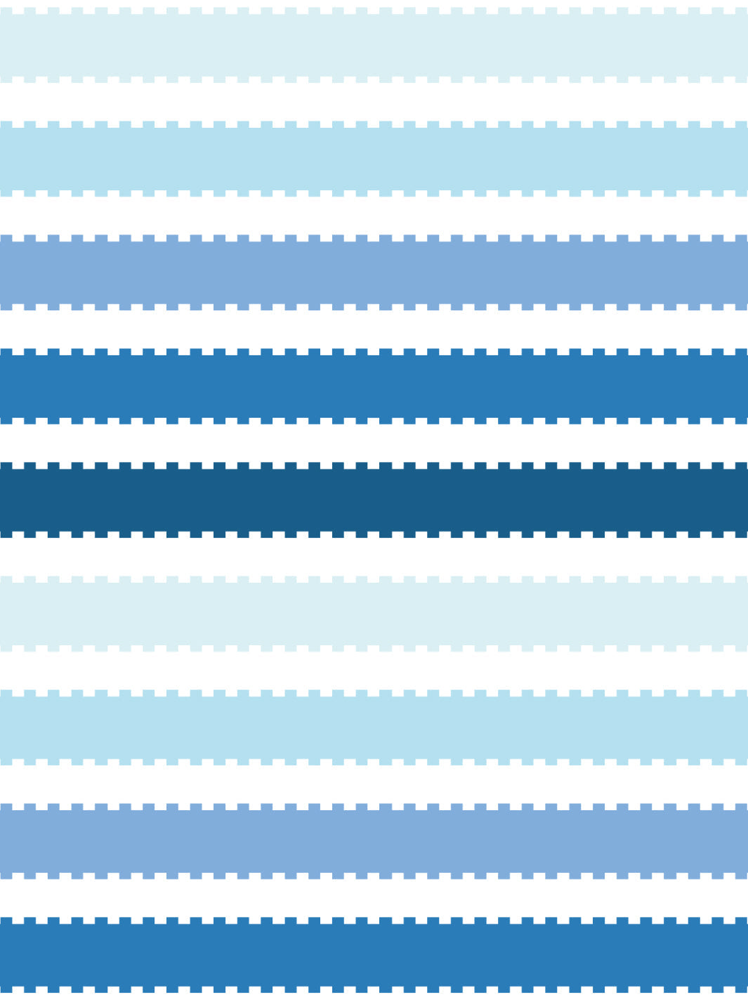 'Allan Stripe' Wallpaper by Barbie™ - Blue / Sky