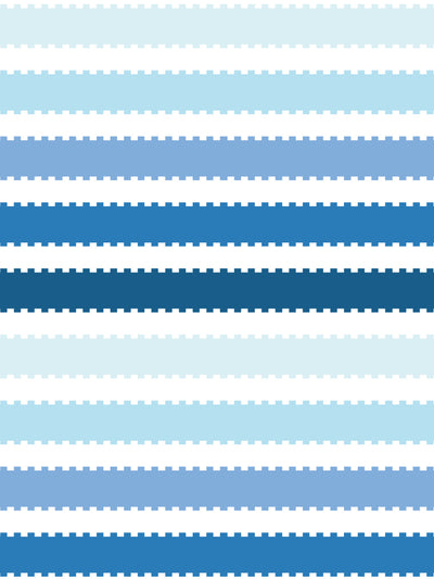 'Allan Stripe' Wallpaper by Barbie™ - Blue / Sky