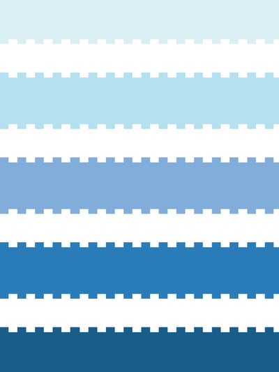 'Allan Stripe' Wallpaper by Barbie™ - Blue / Sky