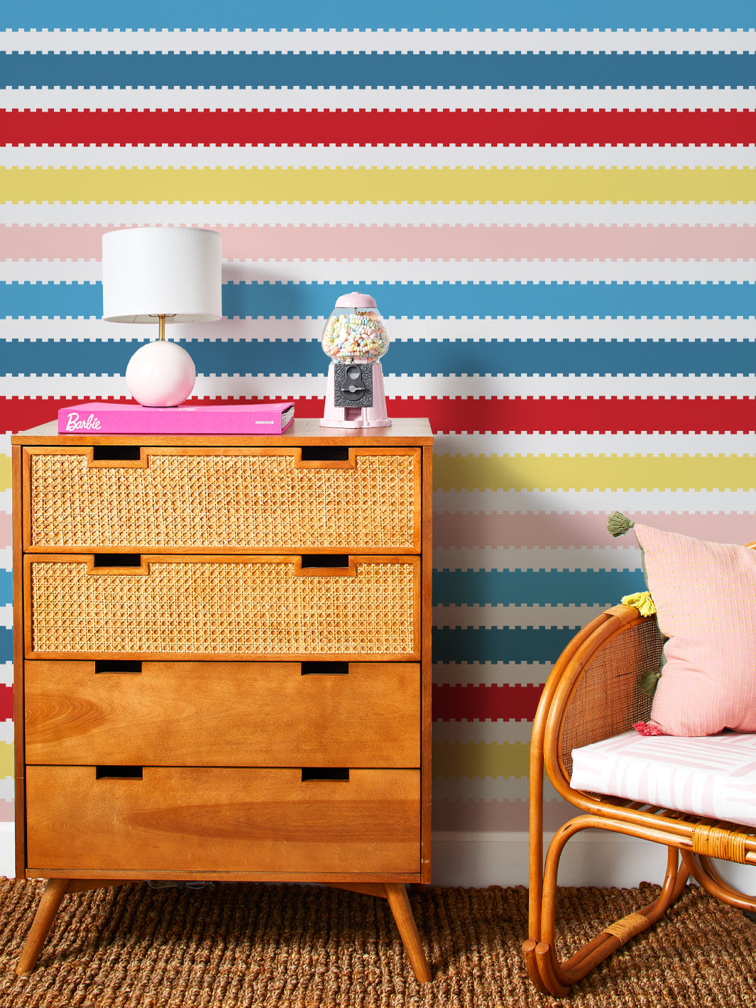 allan-stripe-wallpaper-by-barbie-red-blue-pink