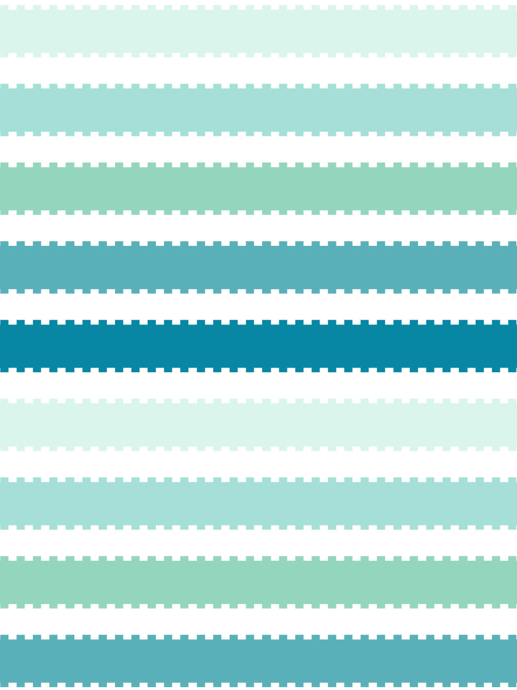 'Allan Stripe' Wallpaper by Barbie™ - Teal / Aqua