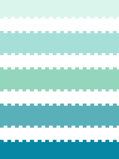 'Allan Stripe' Wallpaper by Barbie™ - Teal / Aqua