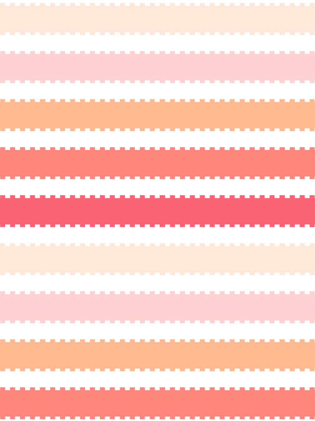 'Allan Stripe' Wallpaper by Barbie™ - Watermelon / Peach