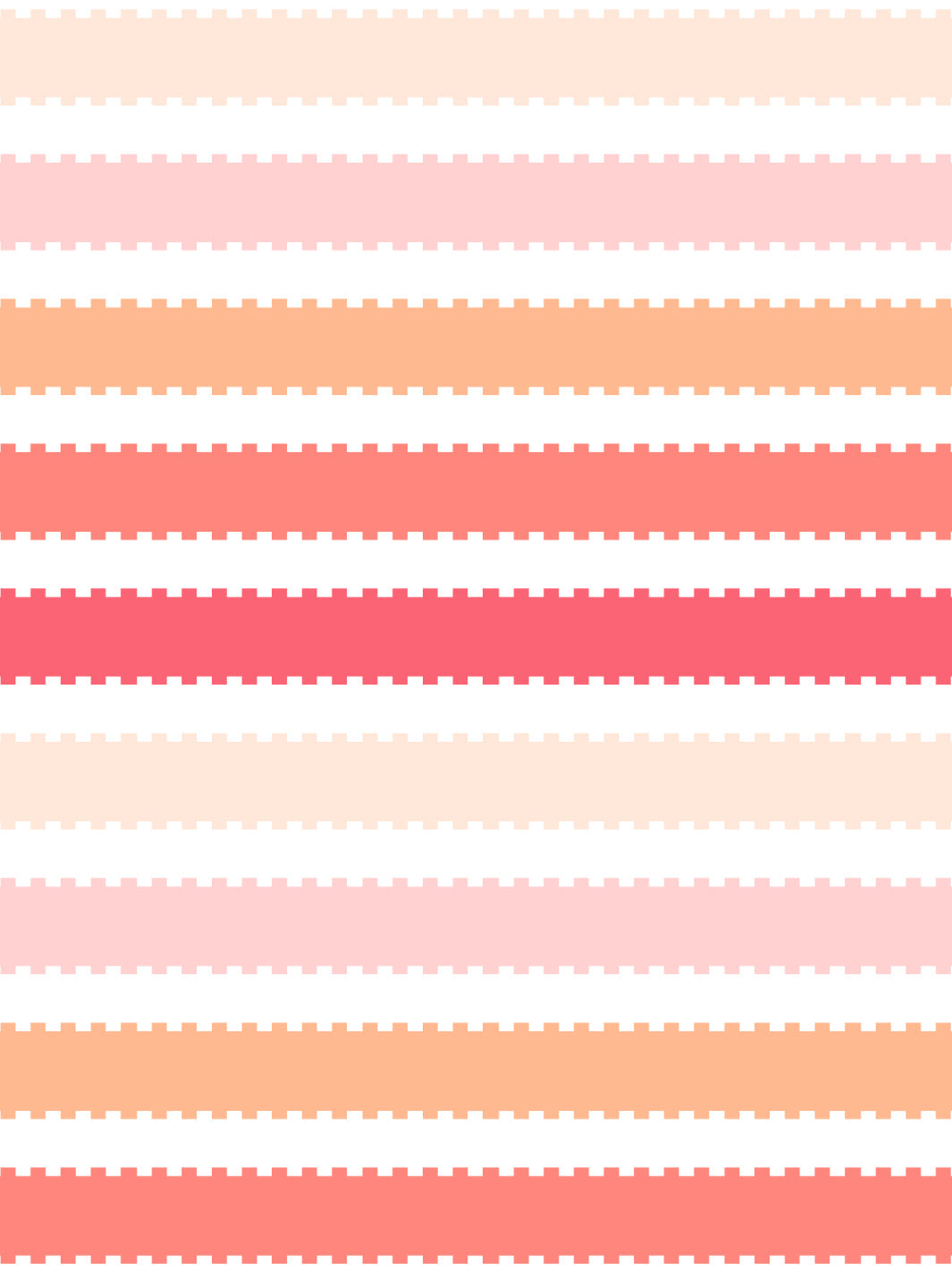 'Allan Stripe' Wallpaper by Barbie™ - Watermelon / Peach