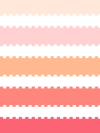 'Allan Stripe' Wallpaper by Barbie™ - Watermelon / Peach