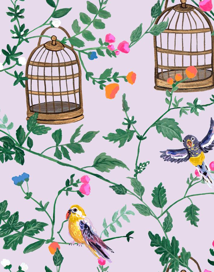anns garden lavender wallpaper by carly beck
