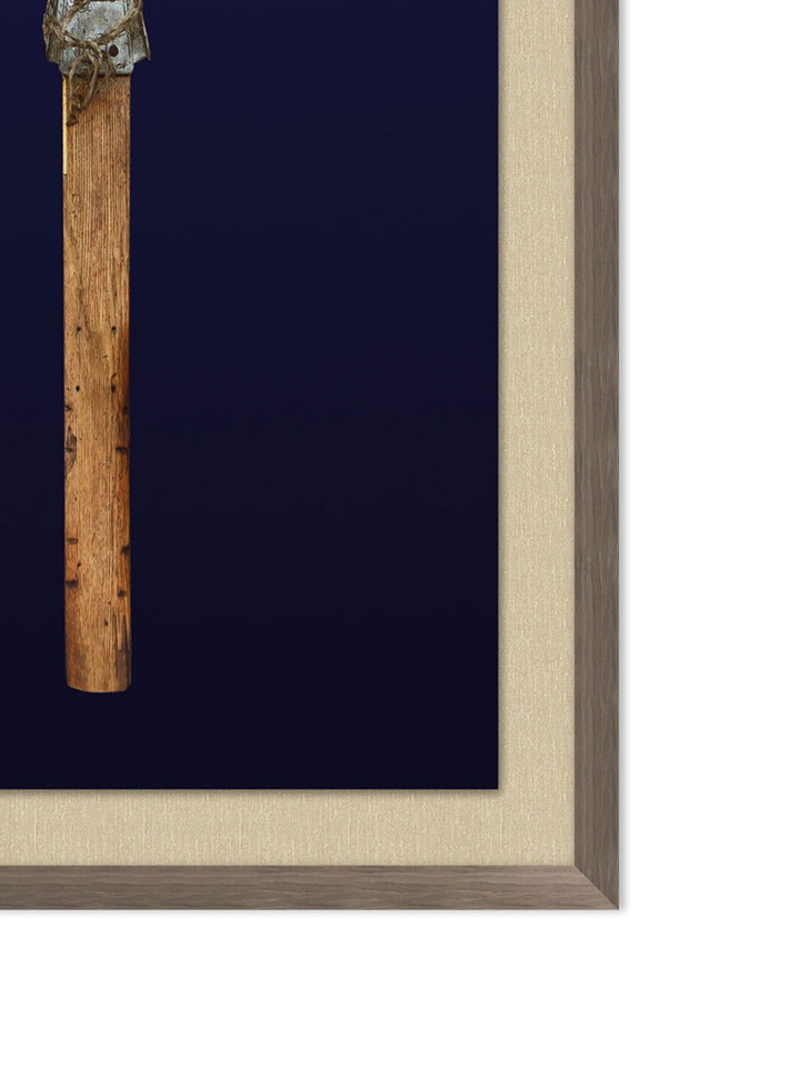 'Antique Skis Navy 1' by Nathan Turner Framed Art