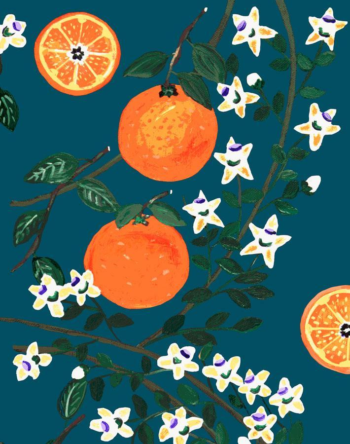 'Arance Dolci' Wallpaper by Carly Beck - Peacock